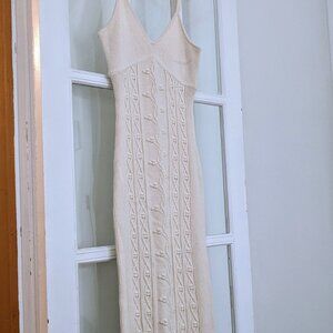 Reformation Natale Cotton Sweater Dress